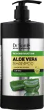 Очищающий шампунь для волос Dr Sante Aloe Vera, восстанавливающий, с алоэ и кератином, 250 мл / 400 мл / 1000 мл — фото 3