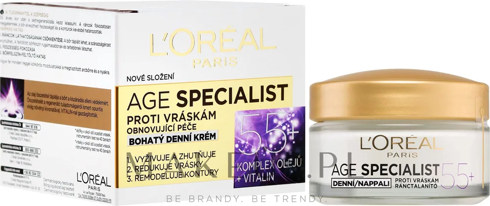 Крем для лица L'Oreal Paris Age Specialist 55+ дневной, против морщин, 50 мл