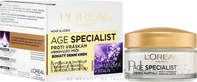 Крем для лица L'Oreal Paris Age Specialist 55+ дневной, против морщин, 50 мл