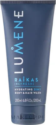Гель для мытья тела и волос увлажняющий 2 в 1 для мужчин Lumene Raikas Refresh Hydrating 2in1 Body & Hair Wash, 200 мл