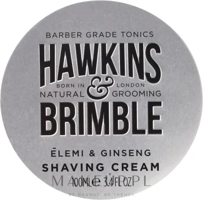 Hawkins & Brimble Hawkins & Brimble Elemi & Ginseng Shaving Cream - Крем для бритья Hawkins &amp; Brimble Elemi &amp; Ginseng Shaving Cream с кокосовой кислотой, для густой пены, 100 мл