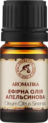 Эфирное масло апельсина Aromatika Orange 100% натуральное для ароматерапии и массажа 10 мл