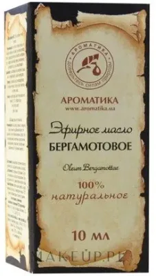 Эфирное масло Бергамот Aromatika, 100% натуральное, 10 мл