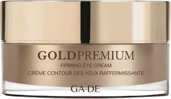Крем для кожи вокруг глаз GA-DE Gold Premium Firming укрепляющий, с золотыми частицами и комплексом LiftoPeptide, 15 мл