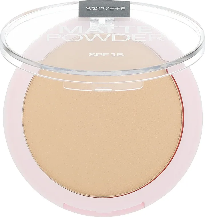 Матирующая компактная пудра Gabriella Salvete Matte Powder SPF 15, 8 г, оттенок 04 Light Sand