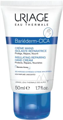 Крем для рук Uriage Bariederm Insulating Repairing Hand Cream, барьерный, восстанавливающий и защитный, 50 мл