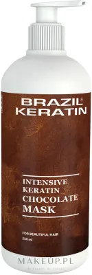 Маска для волос Brazil Keratin Intensive Chocolate восстанавливающая, для повреждённых волос, кератин, масло какао