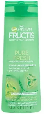 Шампунь для жирных волос Garnier Fructis Pure Fresh Shampoo укрепляющий, с экстрактом огурца, 400 мл