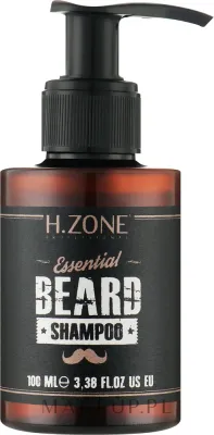 Шампунь для бороды H.Zone Essential Beard Shampoo питательный, очищающий и смягчающий, 100 мл