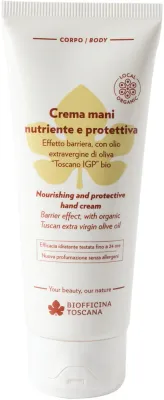 Крем для рук Biofficina Toscana Nourishing And Protective Hand Cream увлажняющий, с прополисом и оливковым маслом, 75 мл
