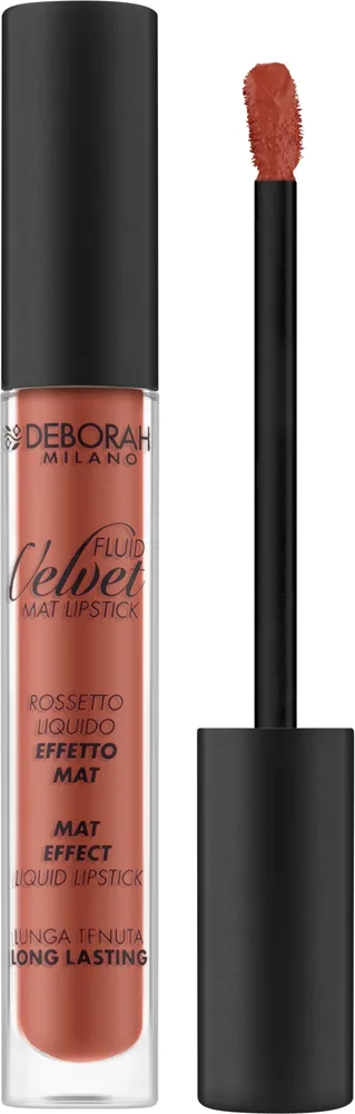 Жидкая помада для губ Deborah Fluid Velvet Mat матовая, оттенок 24 - Rich Nude