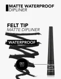 Подводка для глаз Flormar Matte Waterproof Dipliner — фото 3
