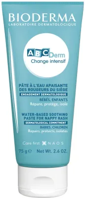Bioderma ABCDerm Change Intensif крем под подгузник защитный, паста с оксидом цинка и пантенолом для детей, 75 г