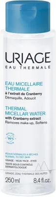 Термальная мицеллярная вода Uriage Thermal Micellar Water Normal to Dry Skin, для нормальной и сухой кожи
