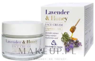 Bulgarian Rose Lavender and Honey питательный крем для лица лаванда и мед натуральный с гиалуроновой кислотой и маслом ши 50 мл