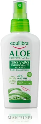 Equilibra Aloe Line дезодорант-спрей с алоэ 75 мл, дезодорант для тела с соком алоэ и гиалуроновой кислотой, не оставляет белых следов