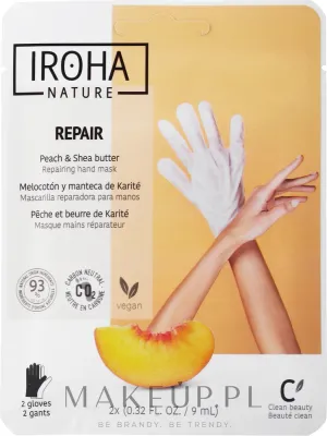 Восстанавливающая маска для рук в перчатках Iroha Nature Repair Peach Hand Mask Gloves, для сухой кожи