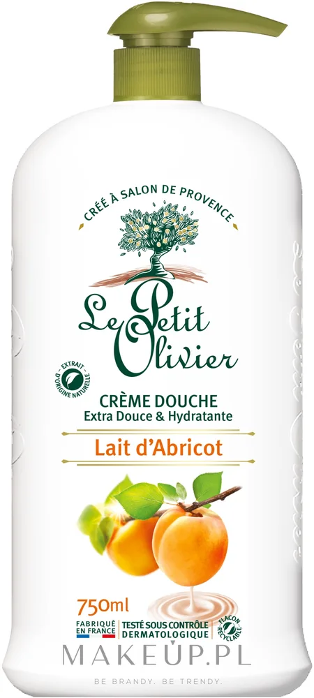 Крем для душа Le Petit Olivier Extra Gentle Apricot Milk Shower Creams «Абрикосовое молочко», мягкий, 750 мл