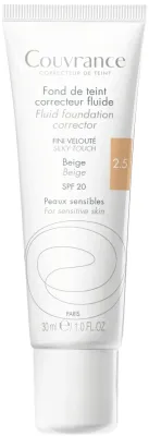Тональный флюид Avene Foundation Corrector корректирующий SPF 20, 30 мл