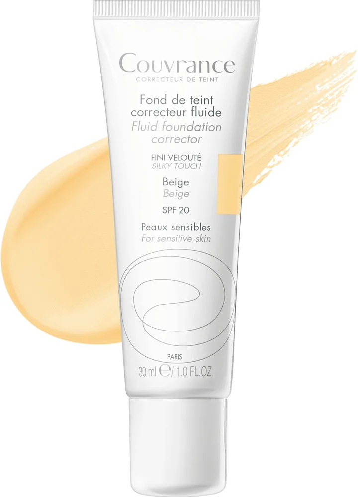Тональный флюид Avene Foundation Corrector корректирующий SPF 20, 30 мл, оттенок 2.0 - Natural