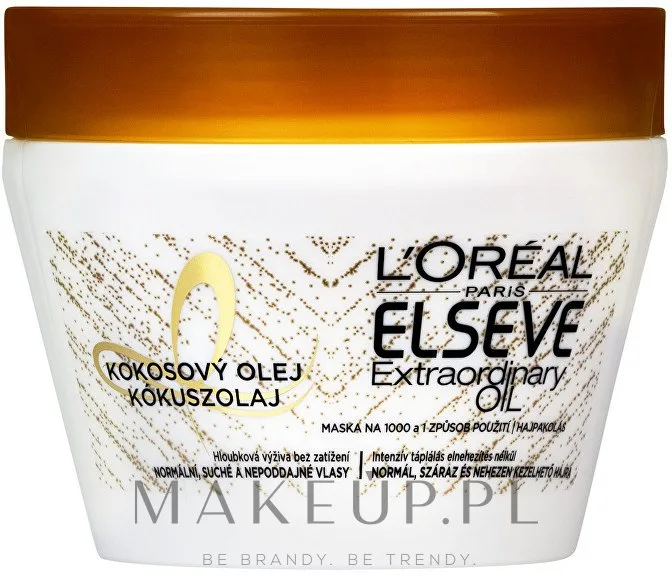 Питательная маска для волос L'Oreal Paris Elseve, с кокосовым маслом, для нормальных и сухих волос