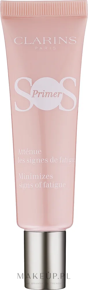 База под макияж для лица Clarins SOS Primer, с экстрактом морской лилии, 30 мл, оттенок Pink