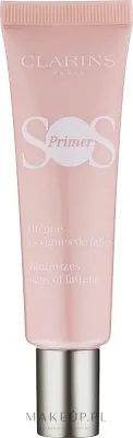 База под макияж для лица Clarins SOS Primer, с экстрактом морской лилии, 30 мл, оттенок White