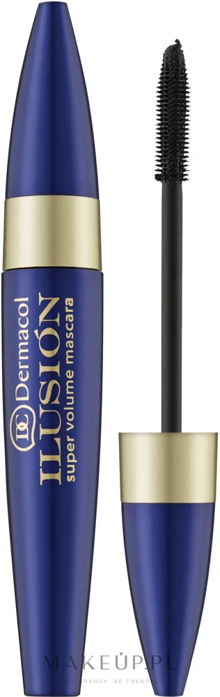 Dermacol Ilusion Super Volume Mascara тушь для ресниц объемная черная силиконовая щеточка Black 11 мл