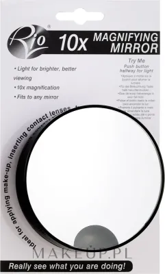 Зеркало косметическое с 10-кратным увеличением Rio-Beauty 10X Magnification Mirror Skincare, с подсветкой на батарейках