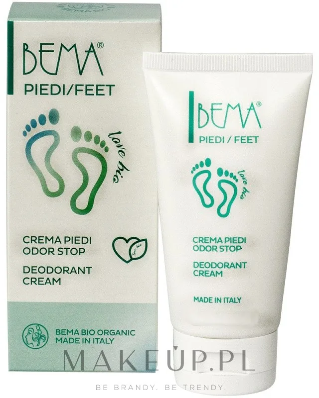 Крем для ног Bema Cosmetici Bema Love Bio Deodorant Cream дезодорирующий, при избыточной потливости, 75 мл