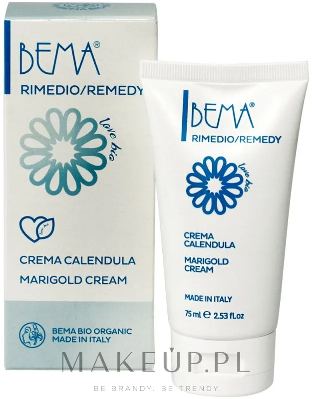 Bema Cosmetici Bema Cosmetici Remedy Love Bio Marigold Cream - Крем для тела Bema Remedy Love Bio с календулой для сухой кожи 75 мл