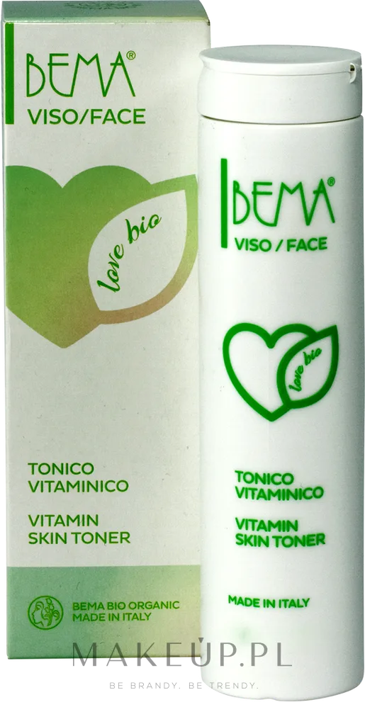 Тоник для лица Bema Cosmetici Love Bio с женьшенем, тысячелистником и бразильским орехом, 200 мл