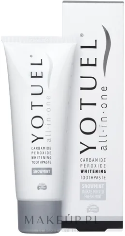 Паста зубная отбеливающая Yotuel All in One Snowmint Whitening Toothpaste, с ксилитолом и фторидом калия, 75 мл