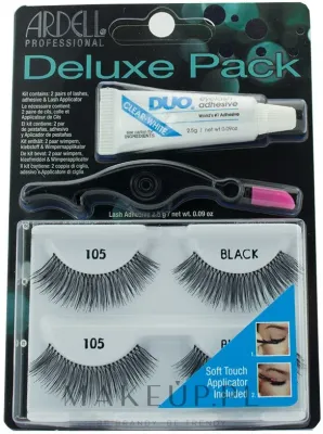 Накладные ресницы Ardell Deluxe Pack Lashes #105 With Applicator, с клеем и аппликатором