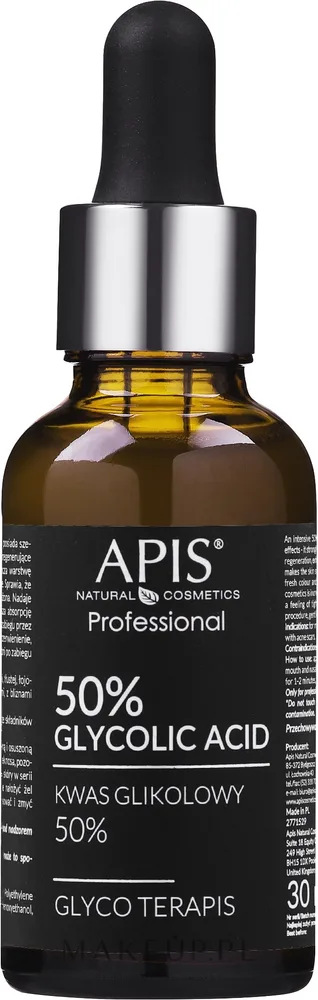 Гликолевая кислота 50% APIS Professional Glyco TerApis для профессионального пилинга, 30 мл