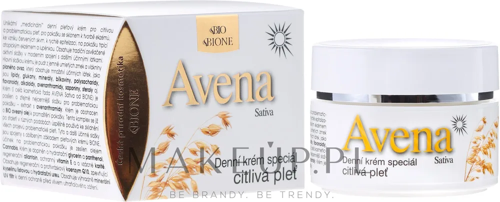 Крем для лица Bione Cosmetics Avena Sativa дневной для чувствительной кожи 51 мл
