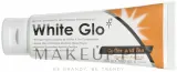 White Glo Coffee and Tea Drinkers Formula набор зубная паста 100 мл и щётка бело-синяя, отбеливающая паста для любителей кофе и чая, карбонат кальция и фтор — фото 3