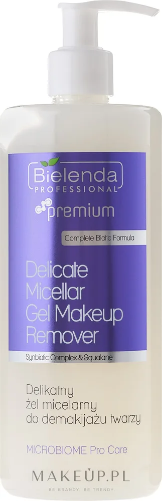 Bielenda Professional Microbiome мицеллярный гель для снятия макияжа с пробиотиками и сквоаланом 500 мл