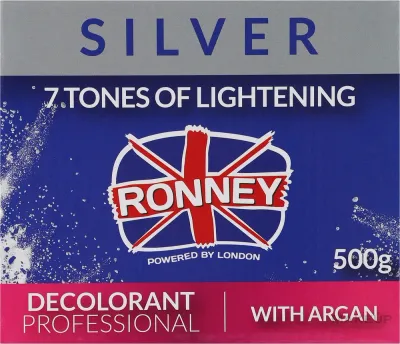 Порошок для осветления волос Ronney Professional Dust Free Bleaching Powder With Argan, до семи тонов, 500 г