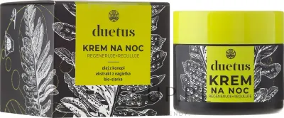 Ночной крем для лица Duetus для комбинированной и жирной кожи