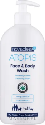 Средство для мытья лица и тела Novaclear Atopis мягкое, для сухой и атопичной кожи, 200 мл