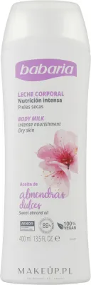 Молочко для тела Babaria Sweet Almond Oil Body Milk с маслом сладкого миндаля, для очень сухой кожи, 400 мл
