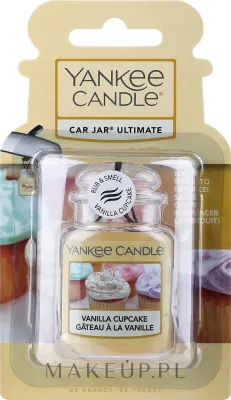 Ароматизатор для автомобиля Yankee Candle Car Jar Vanilla Cupcake подвесной, сладкий аромат, 1 шт