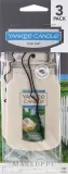 Набор ароматизаторов для автомобиля Yankee Candle Car Jar Clean Cotton, аромат чистого хлопка, до 4 недель, 3 шт — фото 1