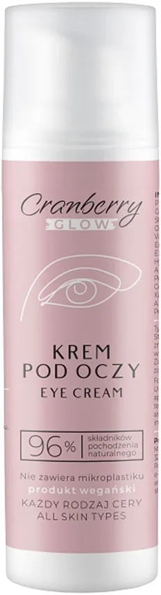 Крем для области вокруг глаз Nova Kosmetyki Cranberry Glow с маслом миндаля абрикоса и скваланом 30 мл