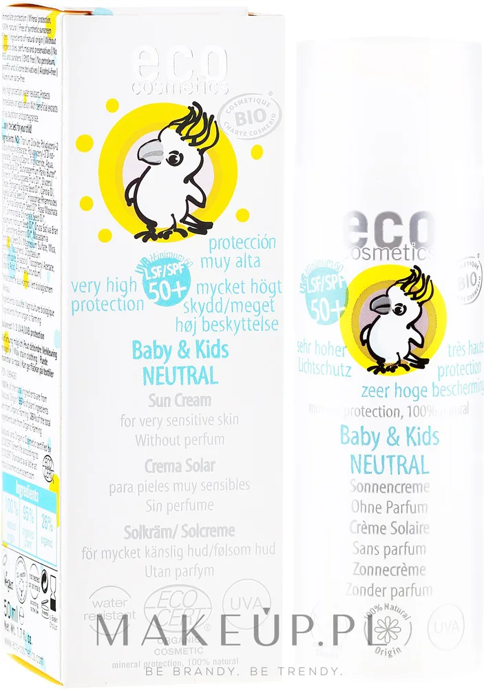 Eco Cosmetics Baby and Kids Sun Protection Cream крем солнцезащитный детский минеральный SPF 50+ 50 мл