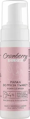 Nova Kosmetyki Cranberry Glow клюквенная пенка для умывания с гиалуроновой кислотой и маслом винограда, 150 мл