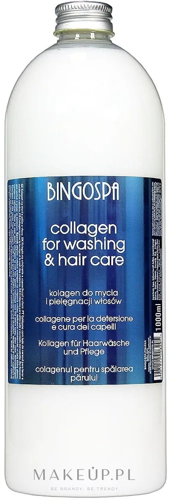 Шампунь-коллаген BingoSpa Collagen Shampoo для мытья и ухода за волосами с травяным комплексом, 1000 мл