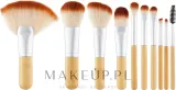 Набор кистей для макияжа Tools For Beauty 10 шт. с чехлом — фото 1