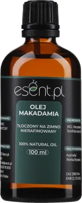 Масло макадамии Esent, нерафинированное, 100%, для кожи и волос, 100 мл